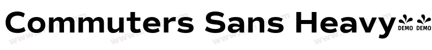 Commuters Sans Heavy字体转换